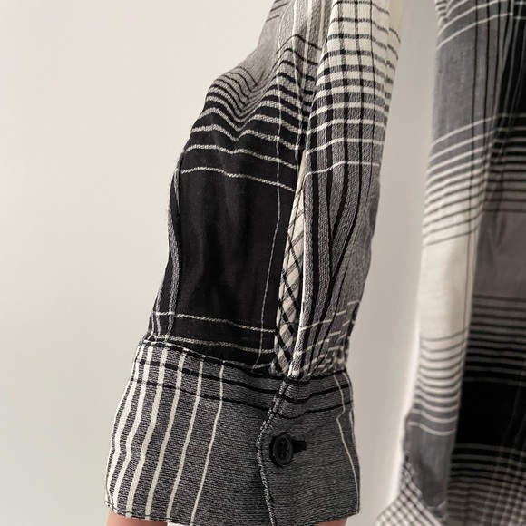 LOFT Black Plaid Tunic - Picture 4 of 5